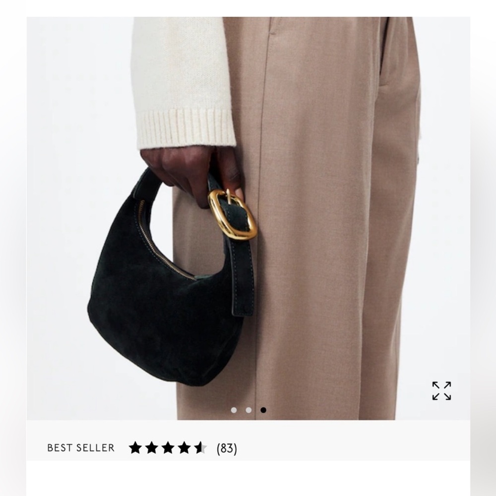 Madewell Suede Micro Buckle Hobo Bag -Luxury Forest color (NWT) - Picture 2 of 11